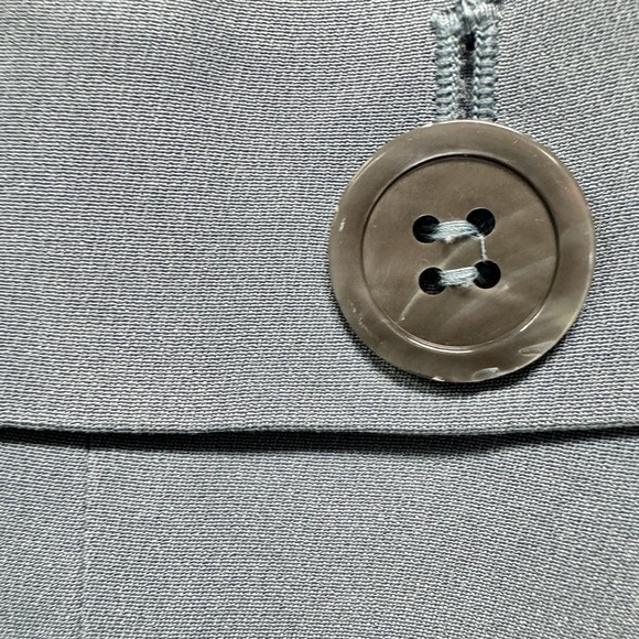 Jones New York Silk Suit Blazer Jacket Baby Blue 10 Career 4 Button Lined Work - Picture 5 of 7